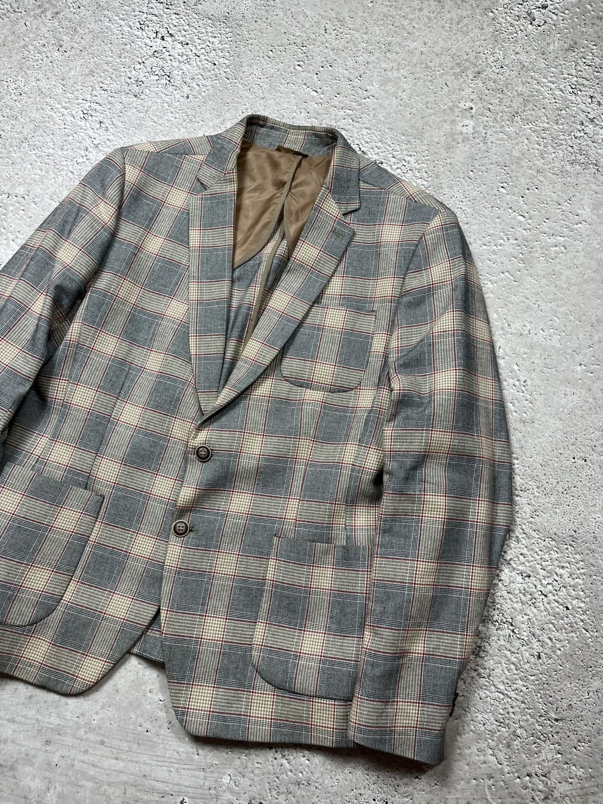 Xagon Man Xagon Man Checkered Blazer Jacket Italy Cotton Size 54 Size US L / EU 52-54 / 3 - 2 Thumbnail