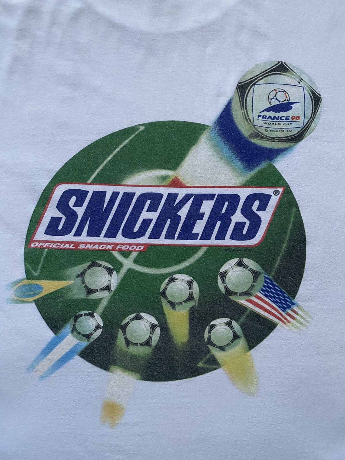 Vintage SNICKERS VINTAGE SHIRT WORLD CU FRANCE 98 Size US L / EU 52-54 / 3 - 9 Thumbnail