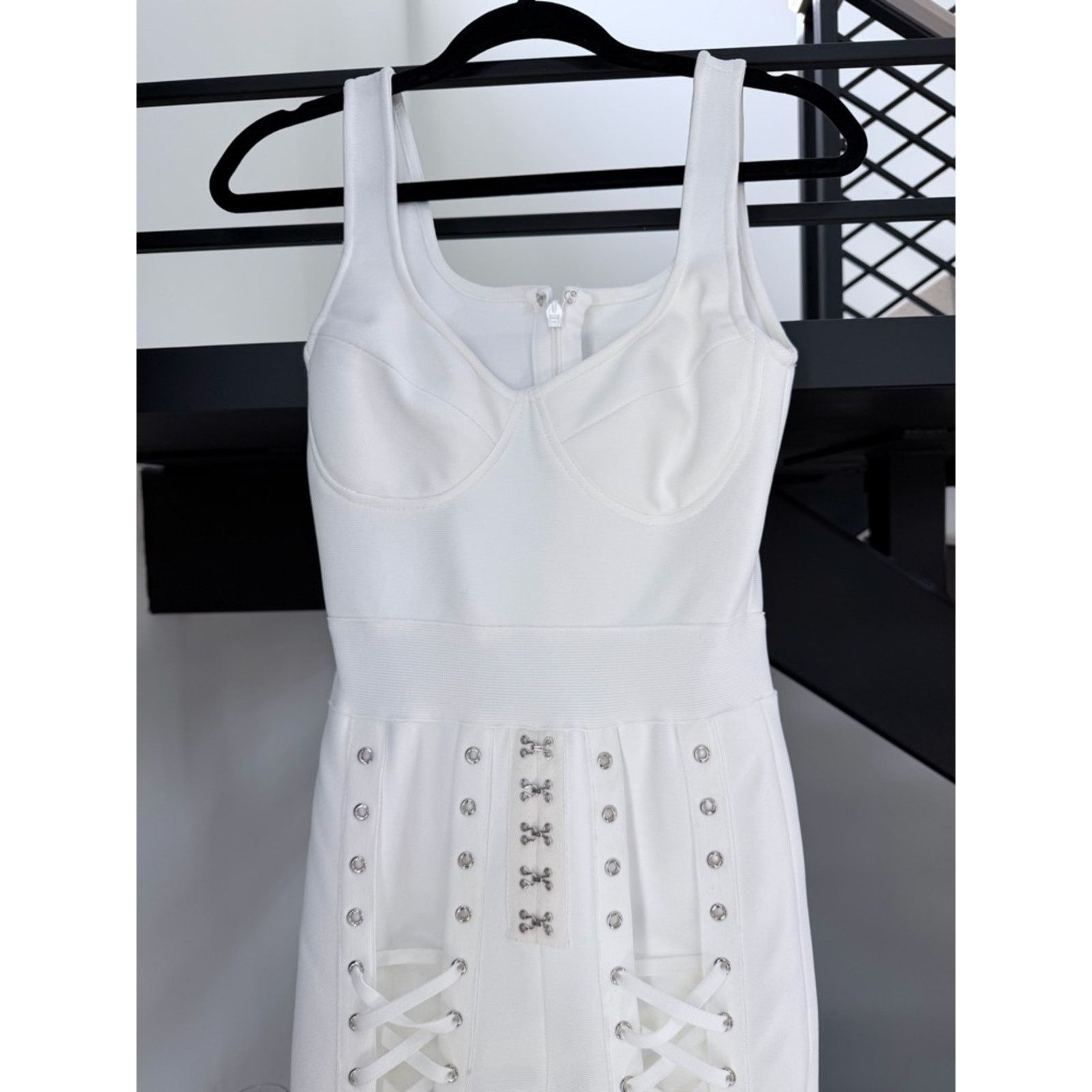 Other New Y2K Vacation White Lace-Up High-Waist Jumpsuit size S Size S / US 4 / IT 40 - 13 Thumbnail