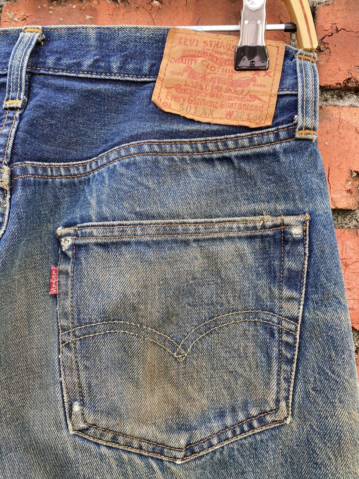 Levi's Vintage Clothing W31x32 Vintage levi's 501xx redline distressed made in USA Size US 31 - 8 Thumbnail