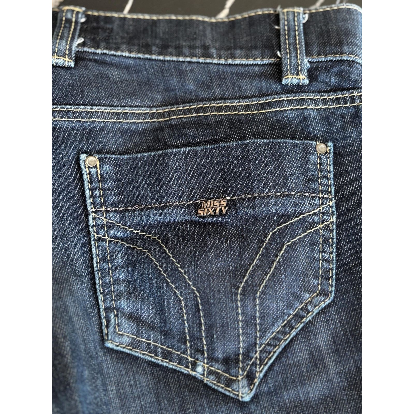Miss Sixty Vintage Miss Sixty High Binky Jeans W26 Italy Y2K Denim Size US 26 / EU 42 - 6 Thumbnail