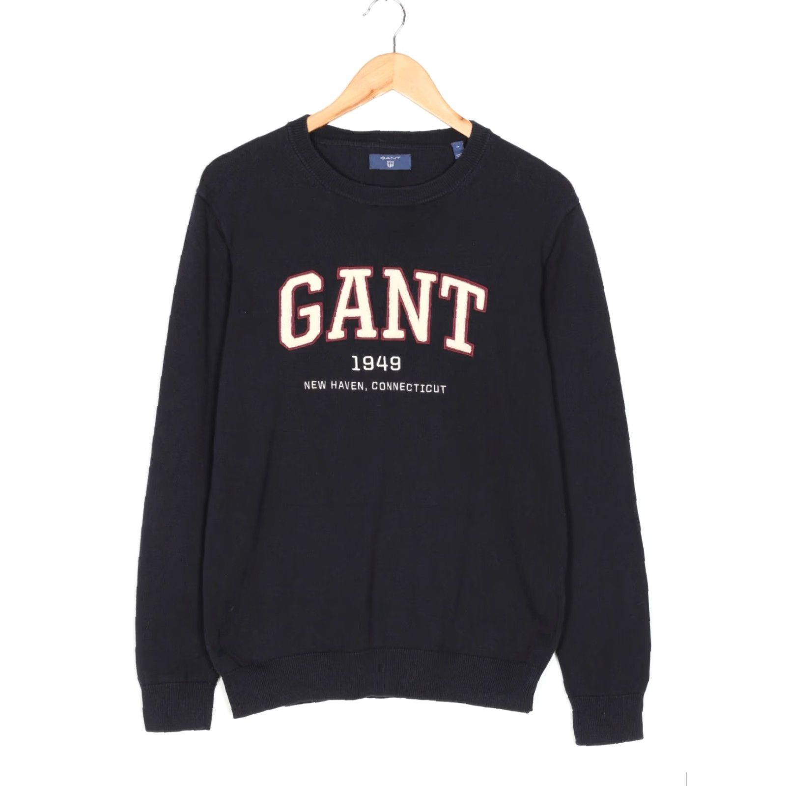 Gant GANT Crew Neck Jumper Navy Blue Men M Dark Blue VR1144 Size US M / EU 48-50 / 2 - 2 Thumbnail