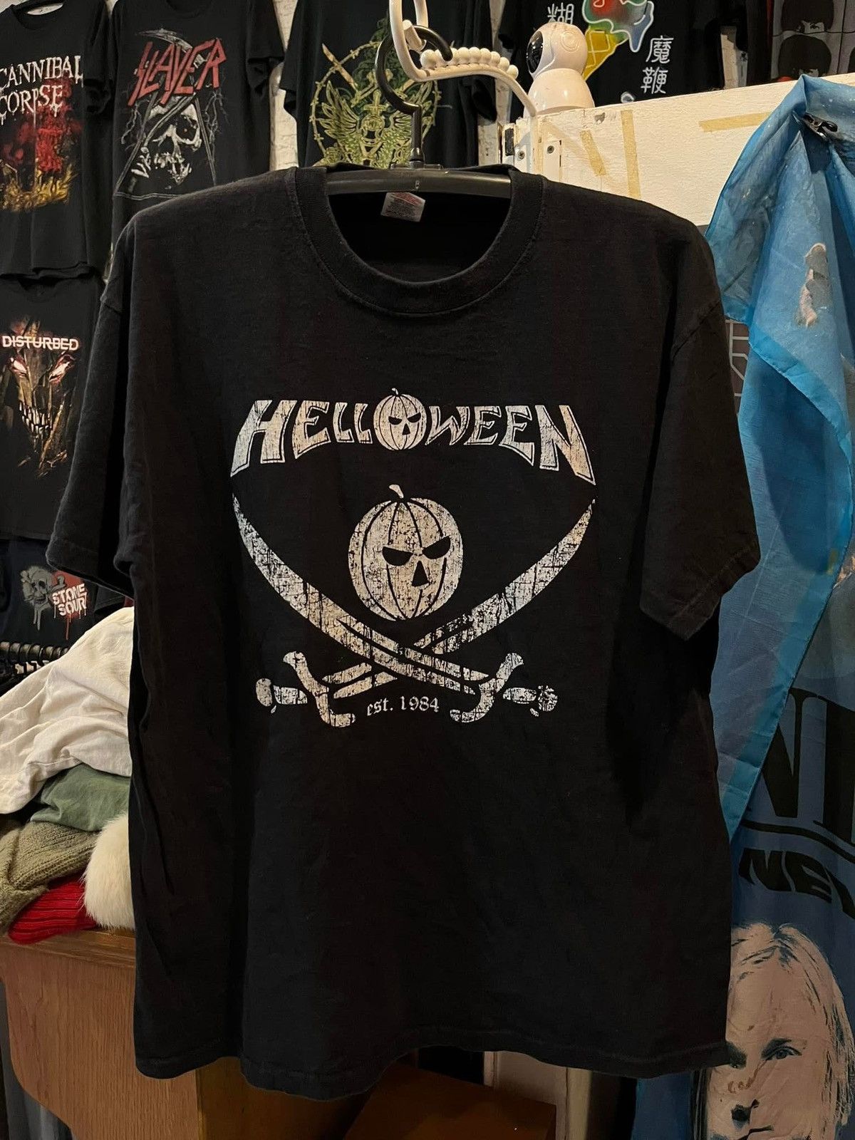 Band Tees × Vintage Vintage Halloween T-Shirt Sz. XL Size US XL / EU 56 / 4 - 1 Thumbnail