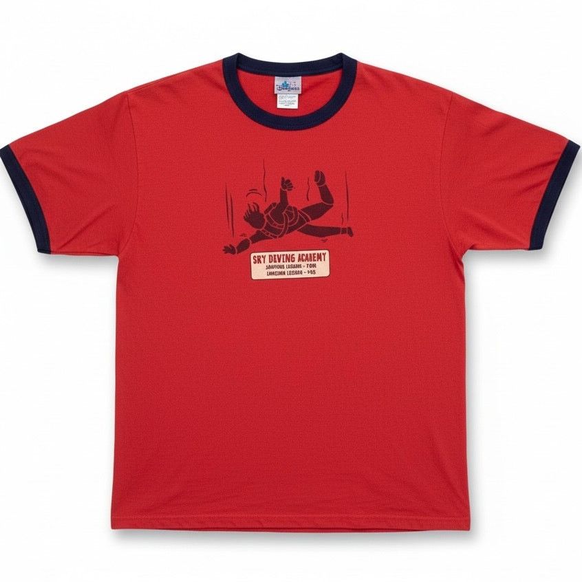 Disney Y2K Disneyland Sky Diving Academy Ringer T CA Adventure XL Size US XL / EU 56 / 4 - 1 Thumbnail