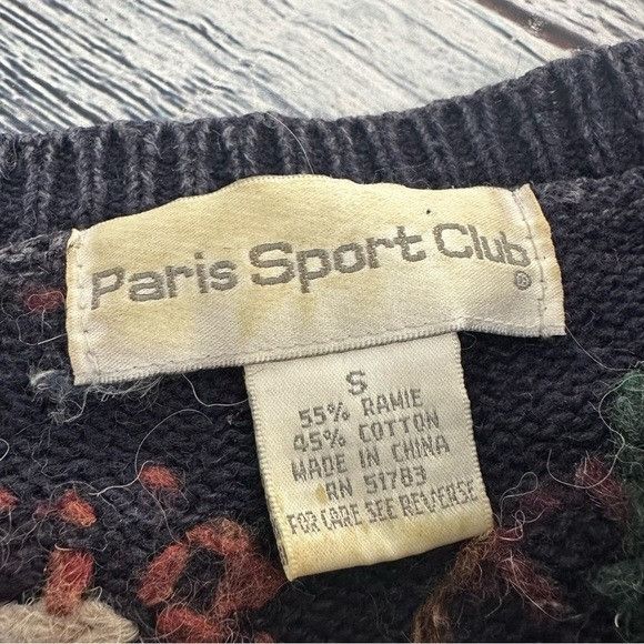 Vintage Vintage Paris Sports Club Allover Embroidered Floral Pattern Size S / US 4 / IT 40 - 5 Thumbnail
