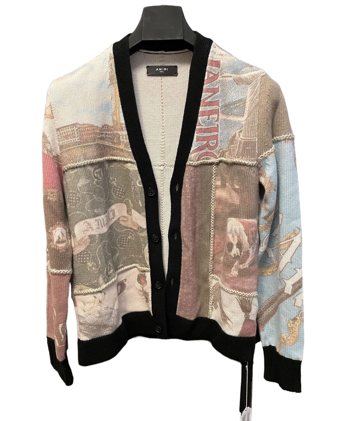 image of Amiri souvenir Patchwork Cardigan, Men's (Size Small)