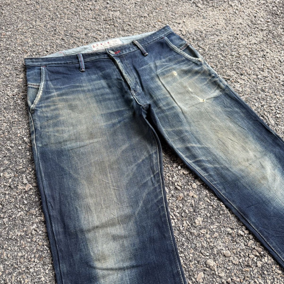 Edwin VINTAGE EDWIN MUD WASHED JEAN DENIM PANTS Size US 37 - 7 Thumbnail