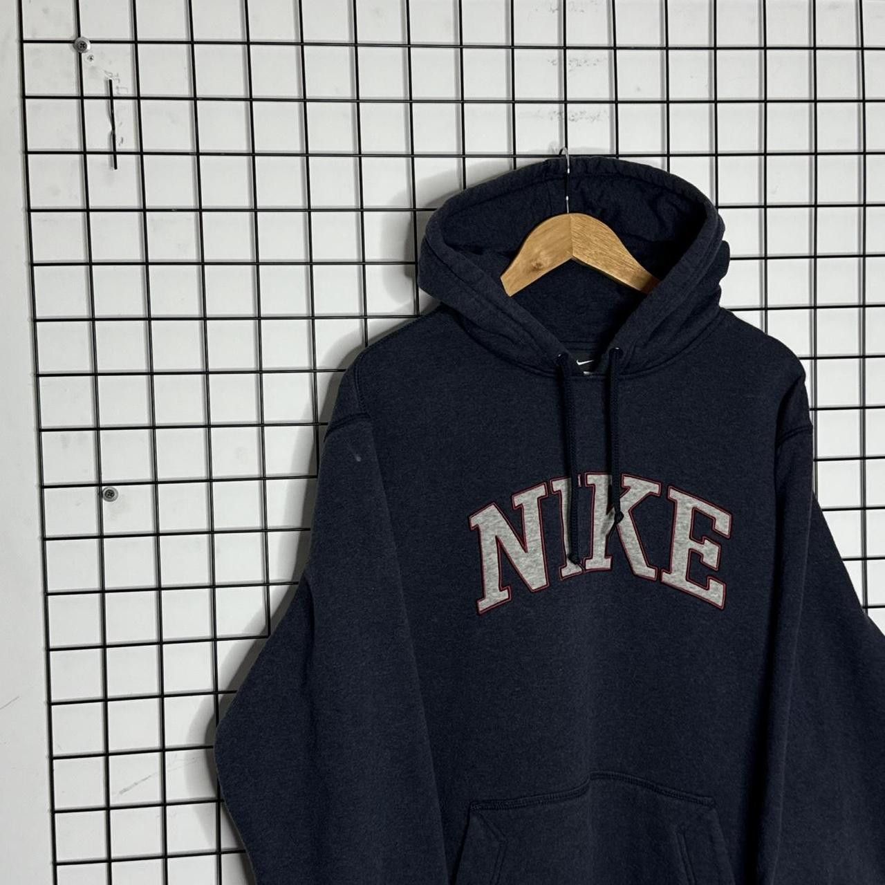 Nike Nike Vintage Spellout Hoodie Navy Vintage 90s Size US XXL / EU 58 / 5 - 5 Thumbnail