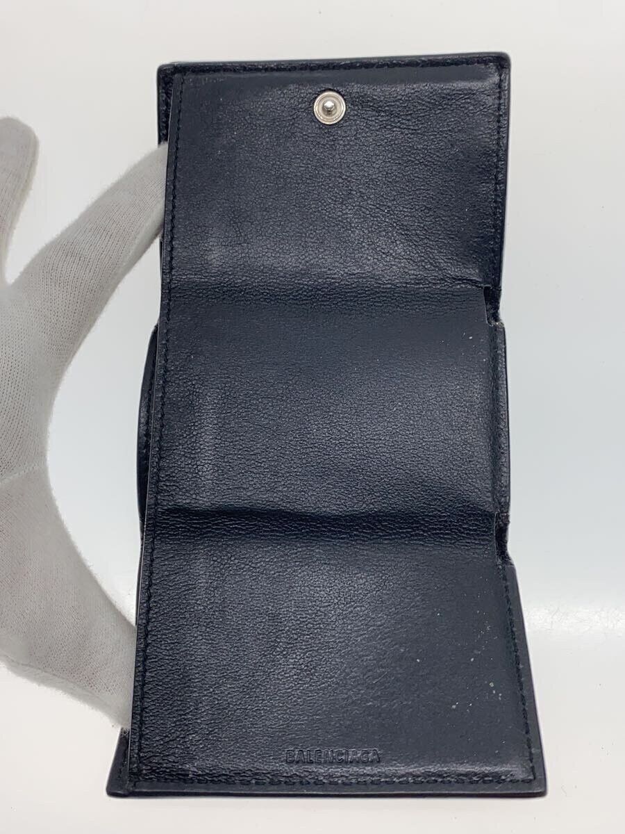 Balenciaga Balenciaga Leather Wallet Black Size ONE SIZE - 4 Thumbnail