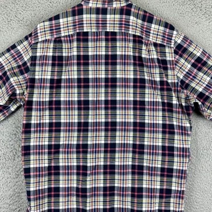 Nautica Nautica Shirt Mens Medium Blue Pink Button-Down Plaid Long Sleeve Pocket EUC Size US M / EU 48-50 / 2 - 2 Thumbnail