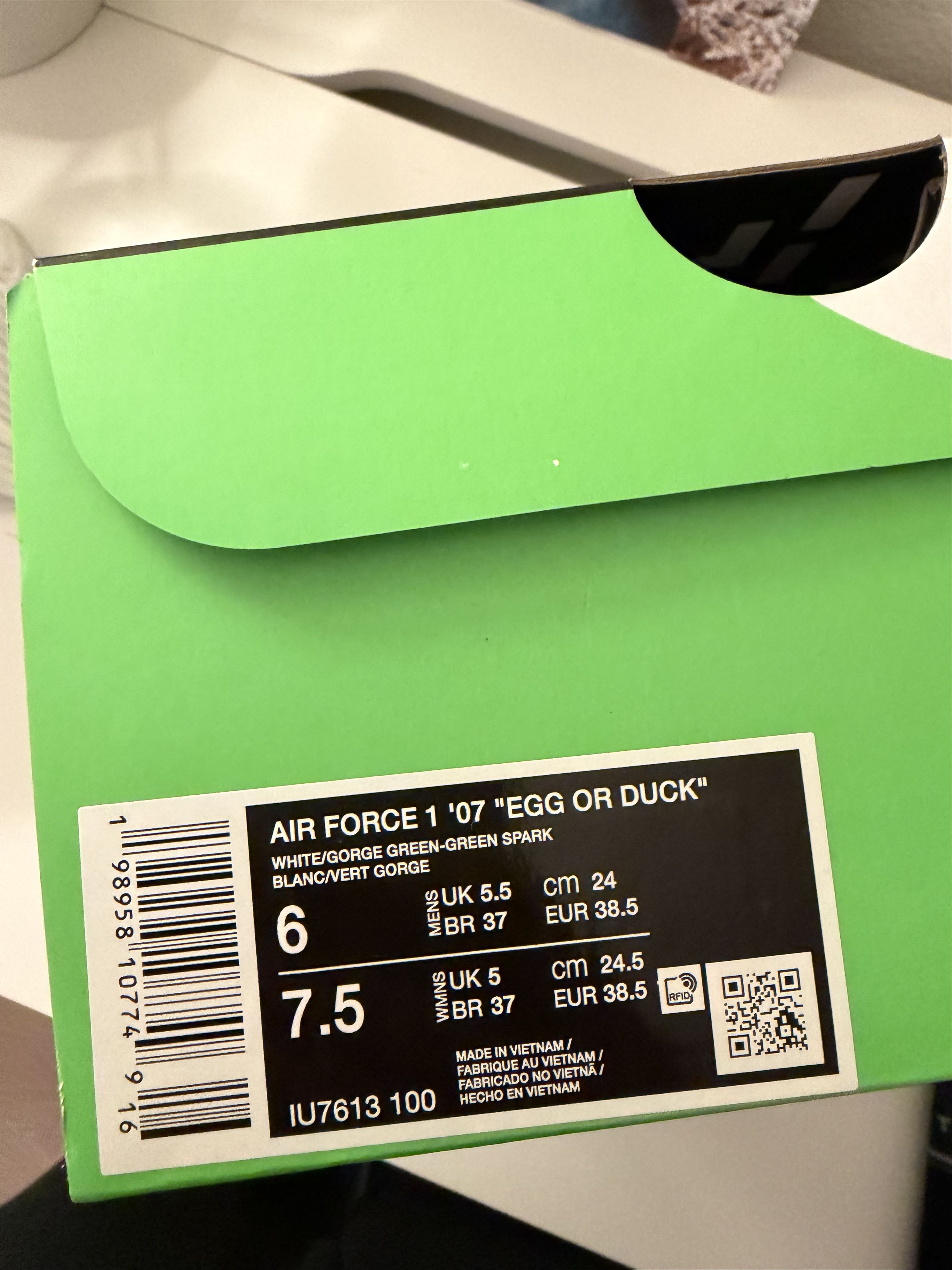 Nike Nike Air Force 1 DOAF Oregon 'Egg or Duck' PE Size US 6 / EU 39 - 7 Thumbnail