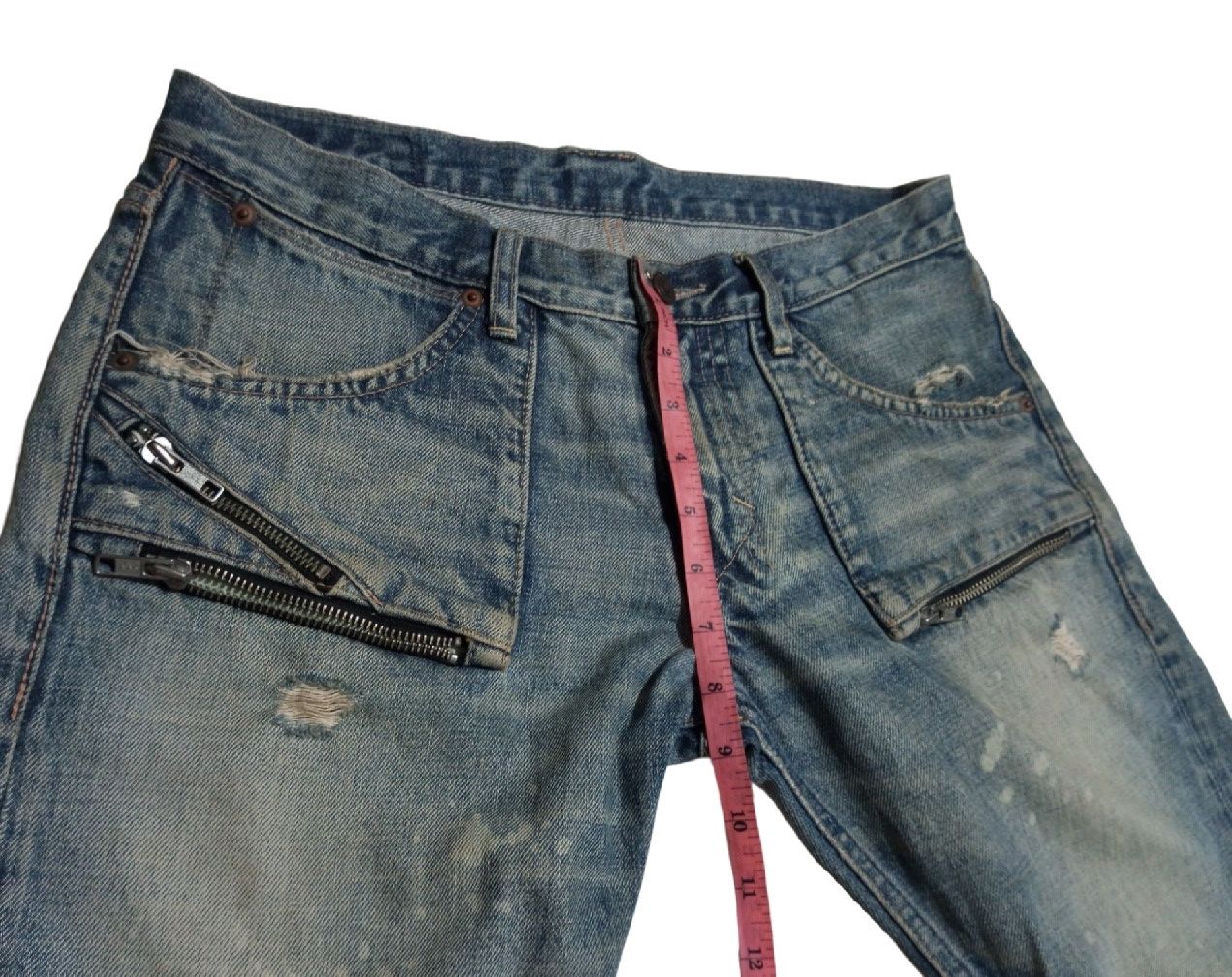 Hysteric Glamour Distressed Studded Denim Jeans Size US 32 / EU 48 - 8 Thumbnail