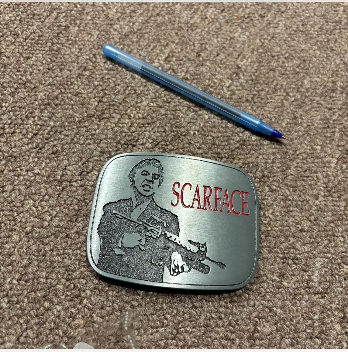 Vintage Vintage Scarface belt buckles Tony Montana Size ONE SIZE - 4 Thumbnail