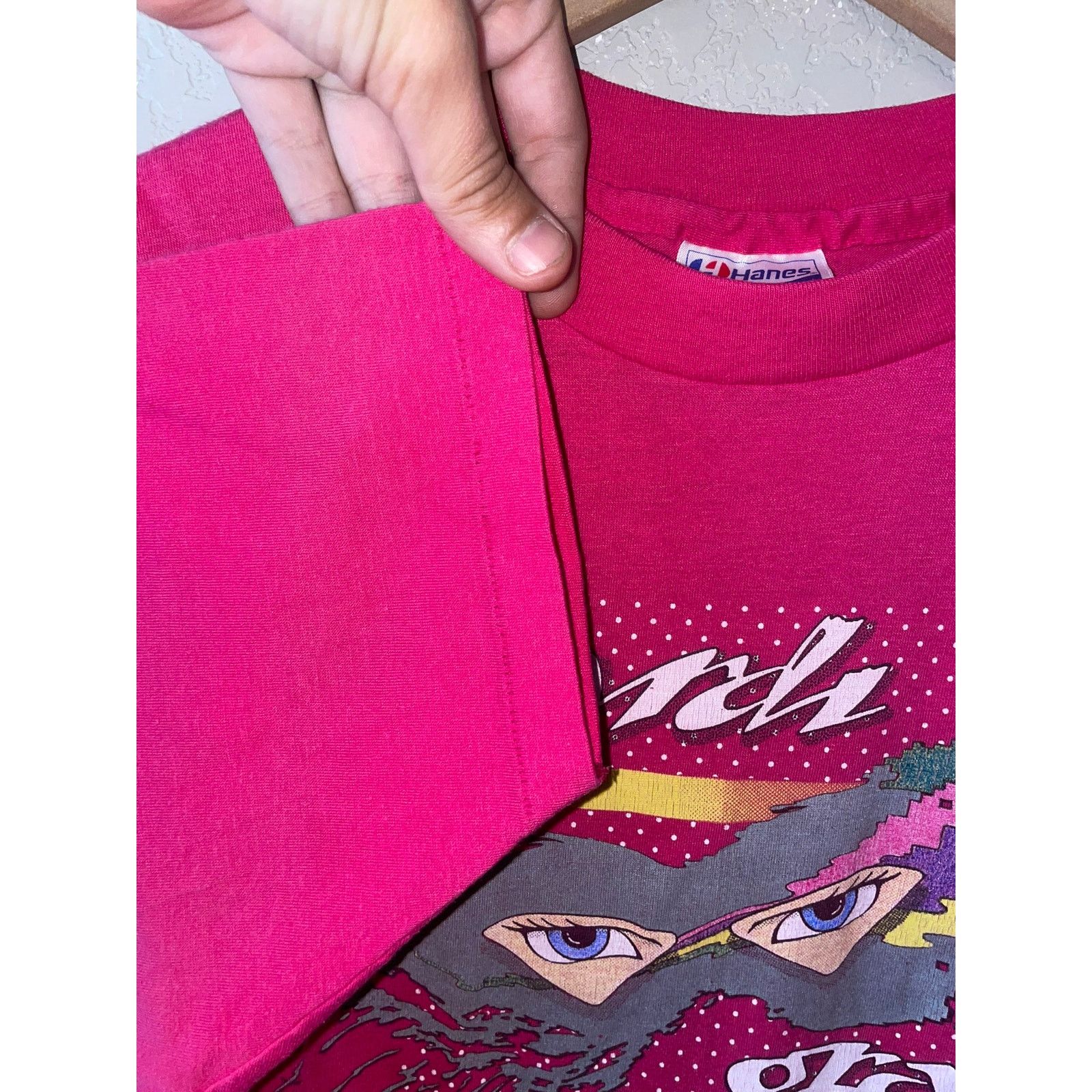 Hanes Vintage Mardi Gras Shirt New Orleans Pink Tee 80s 1986 M Size US M / EU 48-50 / 2 - 6 Thumbnail