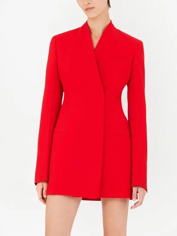 Salvatore Ferragamo o1y0326 Blazer in Red Size S / US 4 / IT 40 - 3 Thumbnail
