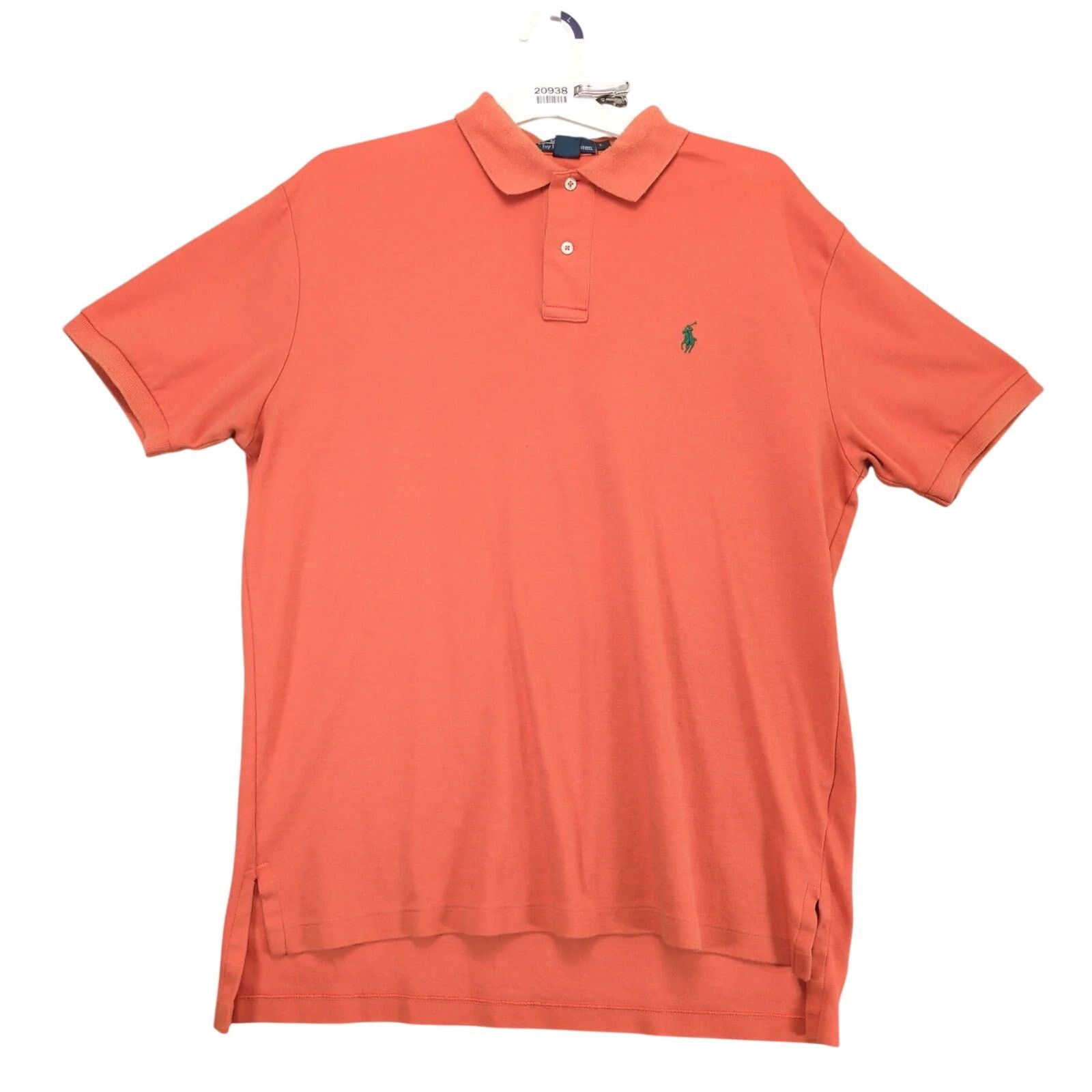 Polo Ralph Lauren Vtg Polo by Ralph Lauren Orange Polo Shirt Men's L Short Slv Size US L / EU 52-54 / 3 - 1 Thumbnail