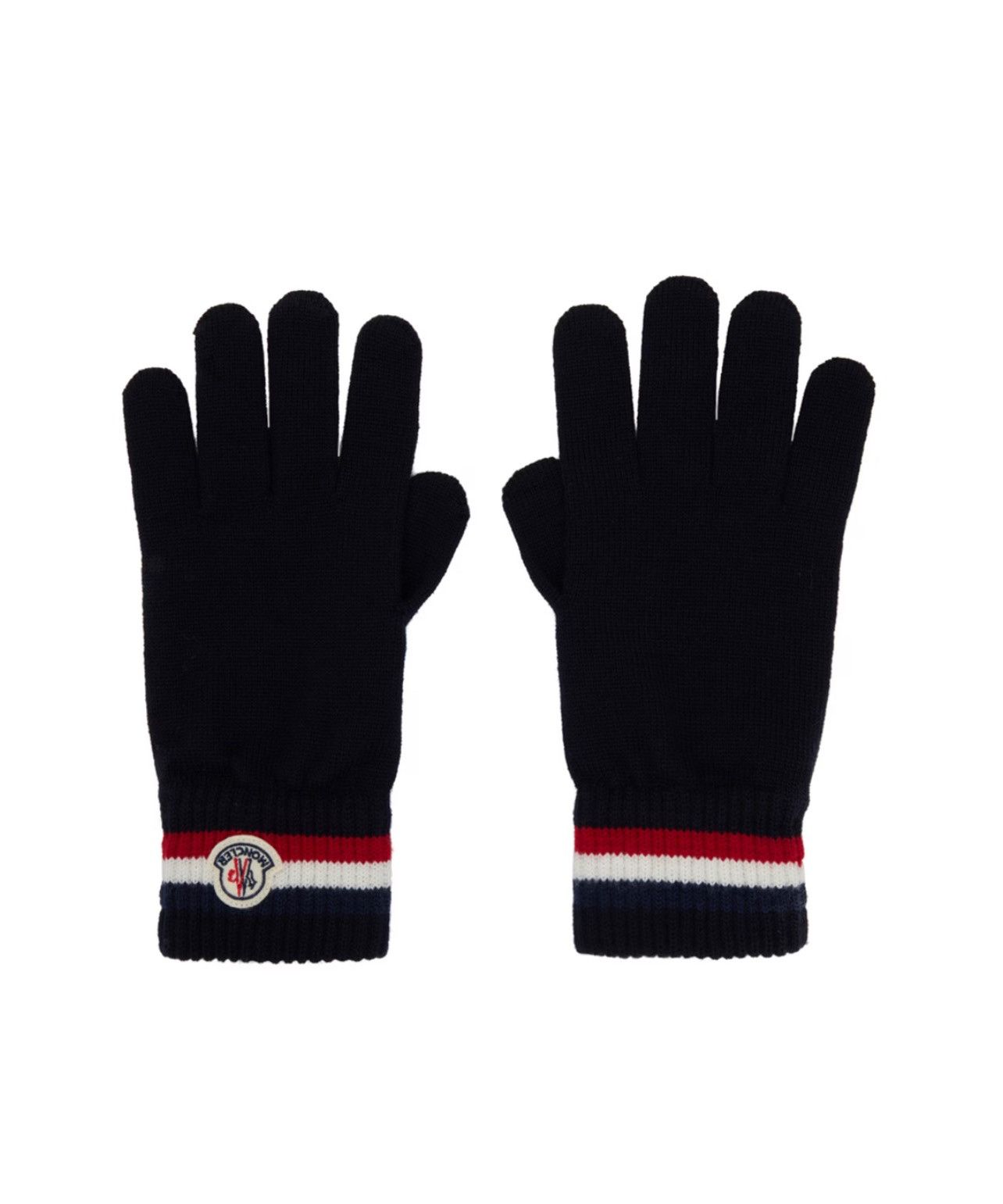 Moncler Moncler Navy Wool Gloves Size ONE SIZE - 5 Thumbnail