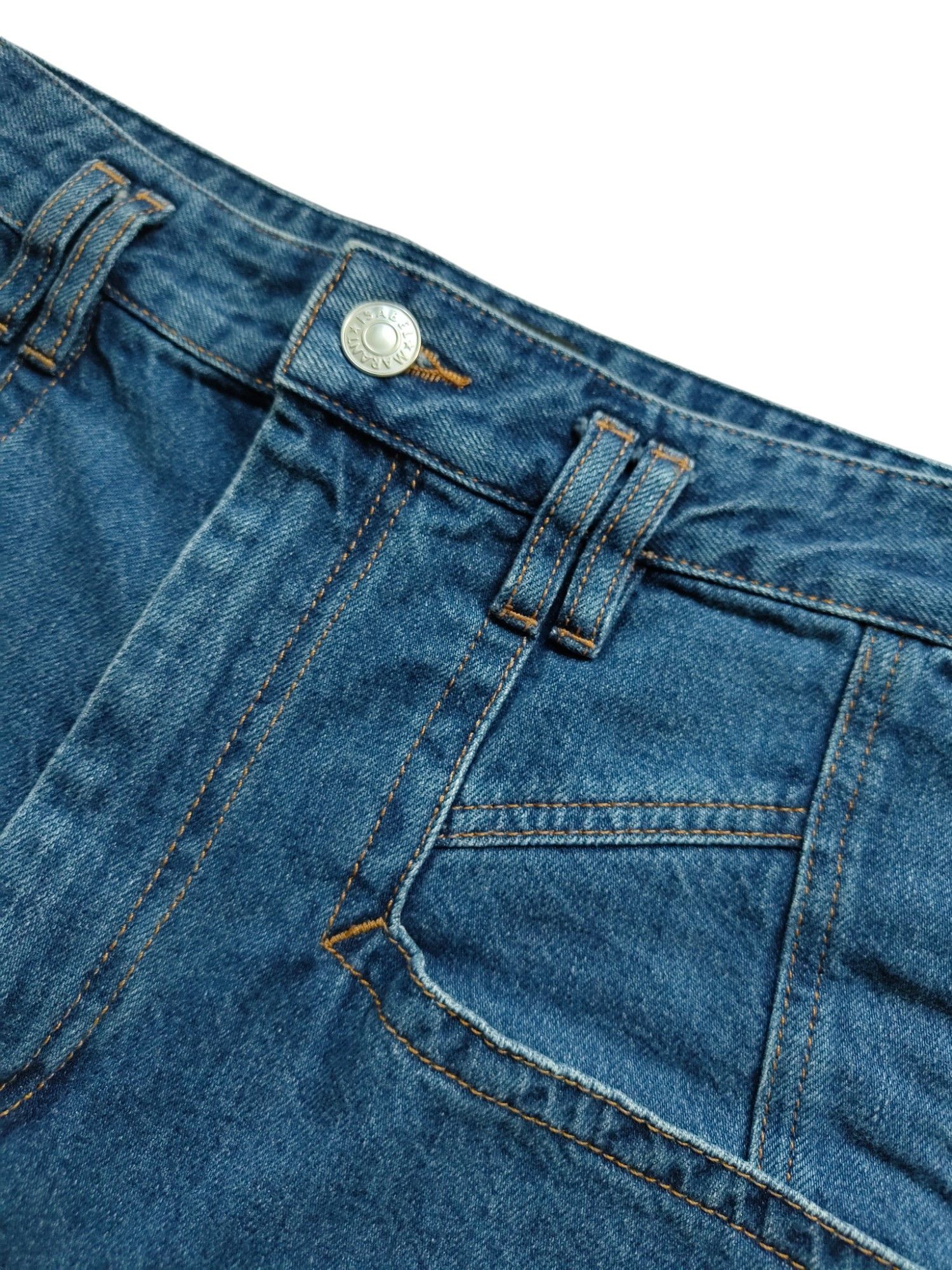 Isabel Marant Blue Washed Denim Slim Fit Jeans Size 26" / US 2 / IT 38 - 4 Thumbnail
