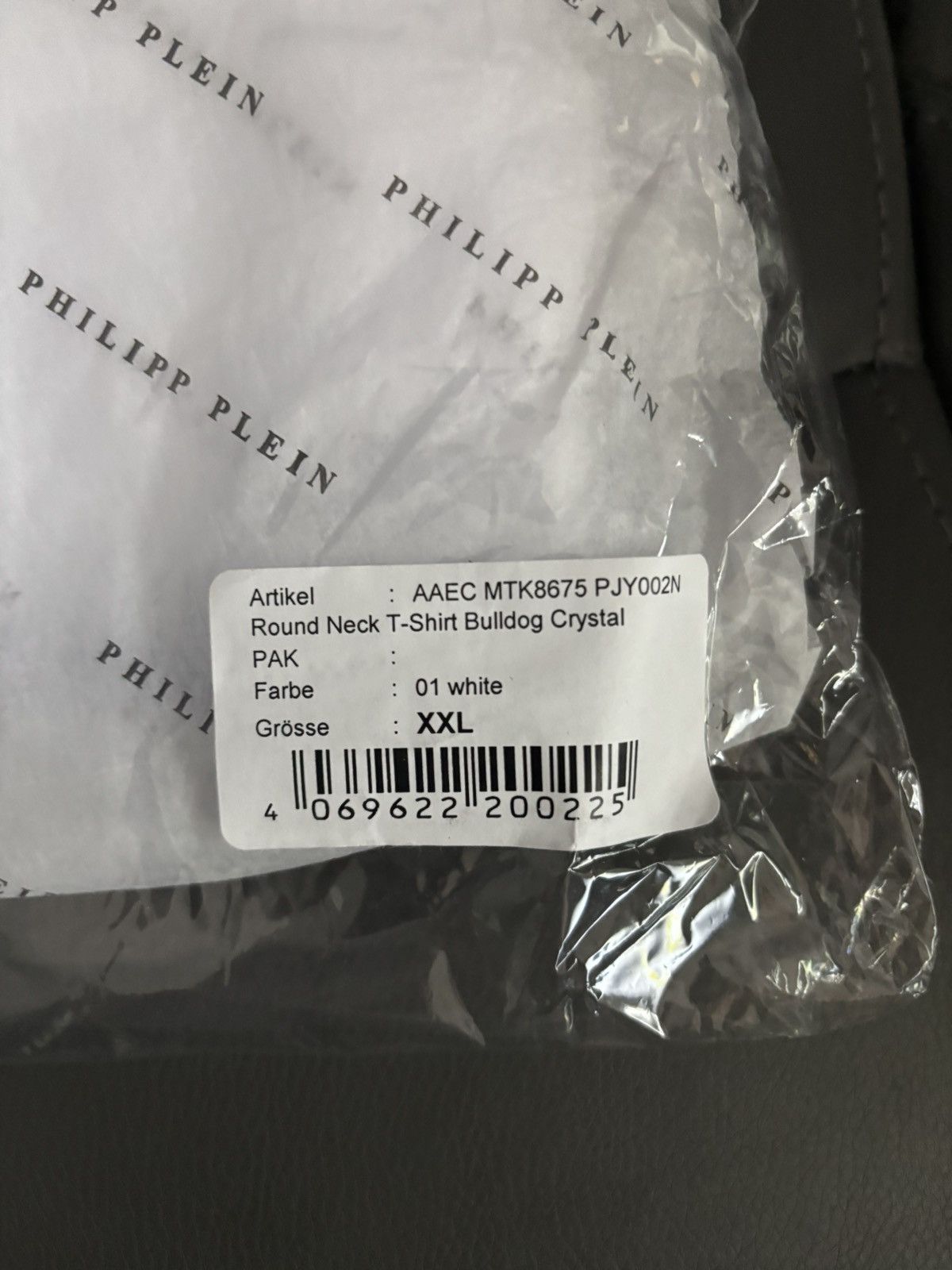 Philipp Plein Philip Plein Mens White Bulldog Tshirt XXL Size US XXL / EU 58 / 5 - 9 Thumbnail