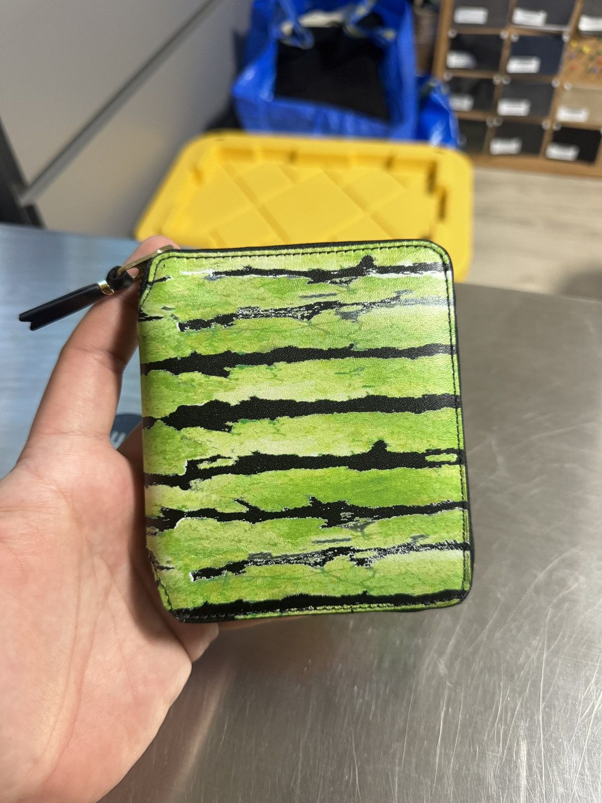DS Denim Tears Comme des Garcons CDG Zip Wallet Watermelon