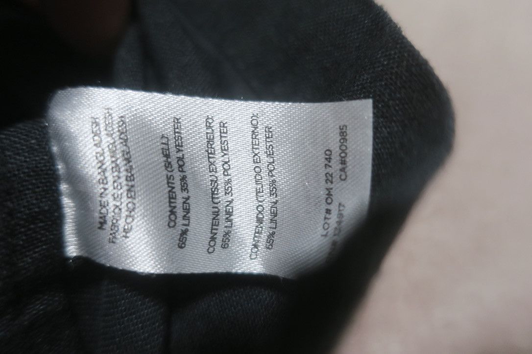 Onia Men's Black Linen Blend Camp Shirt Short Sleeve Size US S / EU 44-46 / 1 - 8 Thumbnail