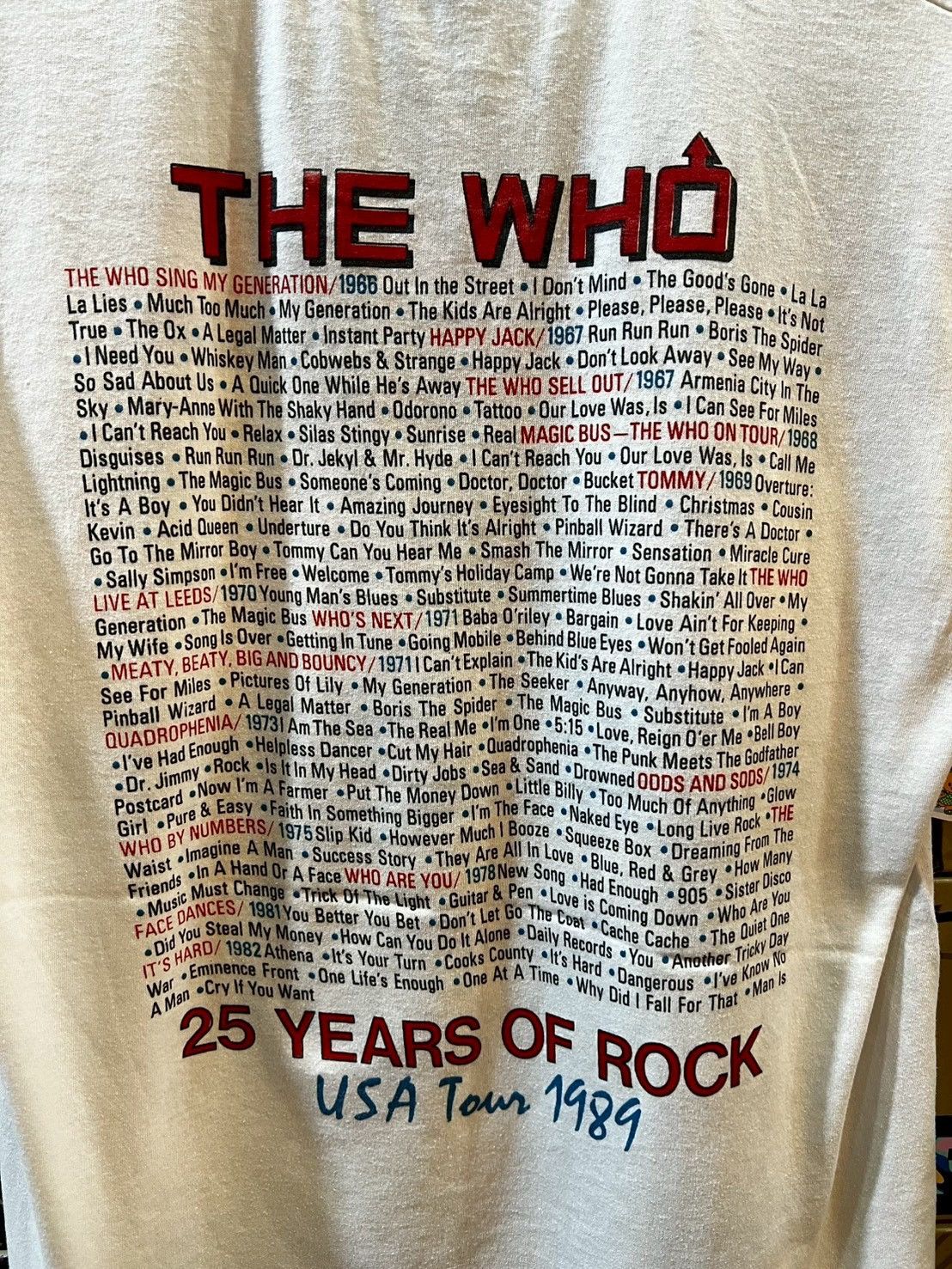 Band Tees The Who vintage tee 1989’s Size US L / EU 52-54 / 3 - 7 Thumbnail