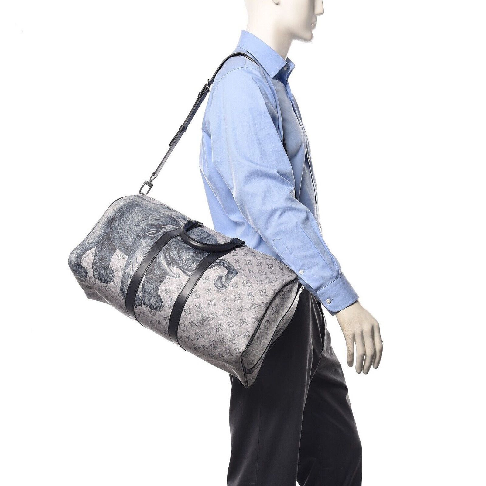 Louis Vuitton Louis Vuitton Keepall Bandouliere Elephant Travel Bag Size ONE SIZE - 6 Thumbnail