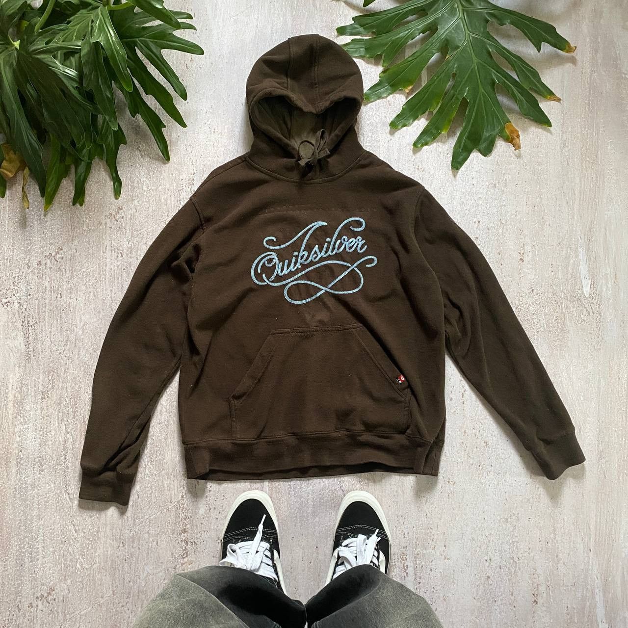 Quiksilver VINTAGE Y2K QUIKSILVER AMAZING RARE BROWN FLEECE HOODIE 151 Size US L / EU 52-54 / 3 - 1 Thumbnail