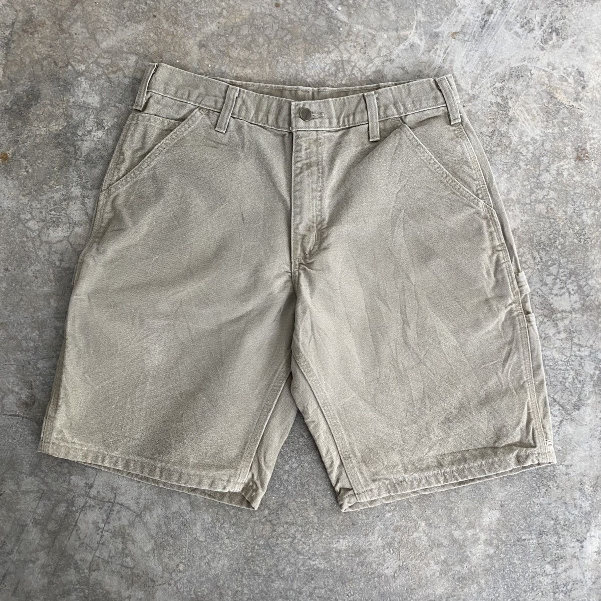 Carhartt Vintage Carhartt Tan Carpenter Baggy Shorts Jorts Size US 32 / EU 48 - 7 Thumbnail