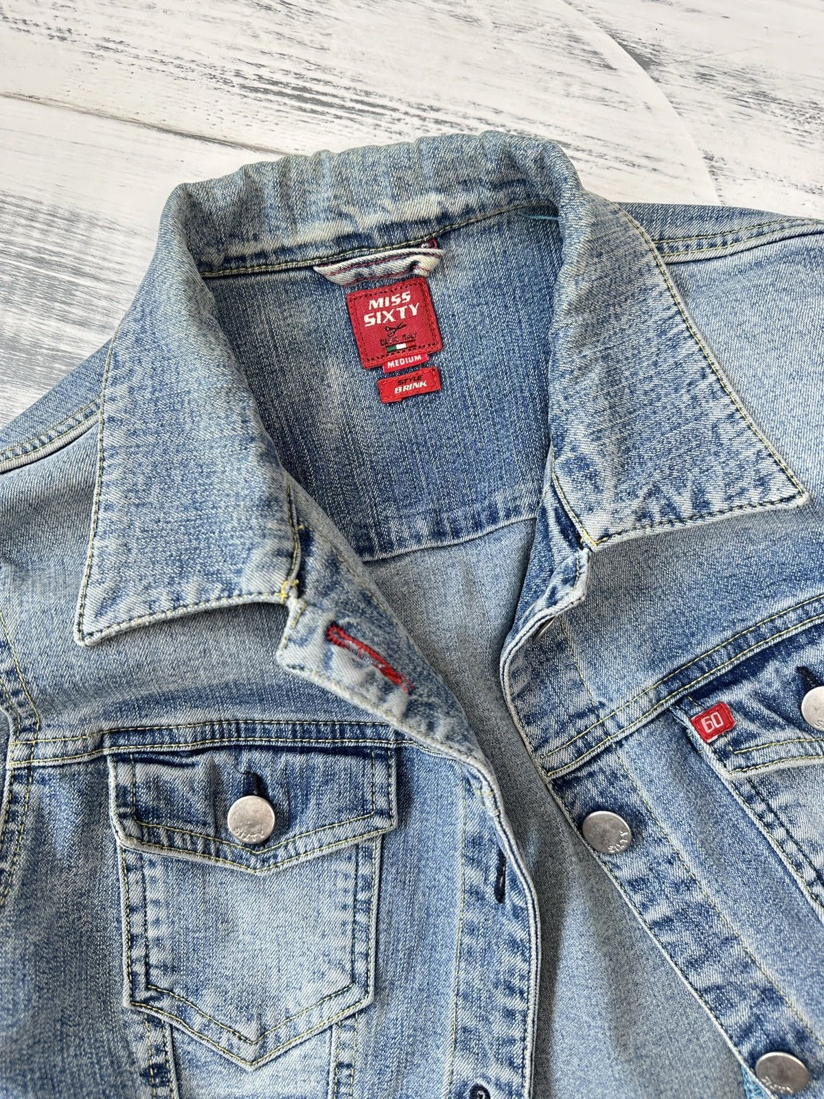 Miss Sixty Vintage Y2K MISS SIXTY Brink Denim Trucker Jacket Size M / US 6-8 / IT 42-44 - 6 Thumbnail