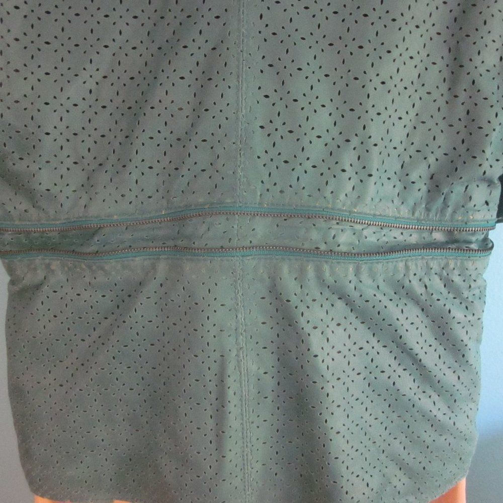 Other Alpine Stars By Denise Focil Green Leather Jacket Size S Size S / US 4 / IT 40 - 14 Thumbnail