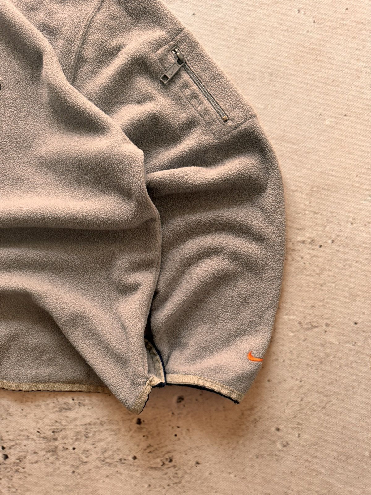 Nike × Vintage NIKE TEDDY 1/3 ZIP VINTAGE CENTER LOGO OVERSIZE SWEATSHIRT Size US S / EU 44-46 / 1 - 4 Thumbnail