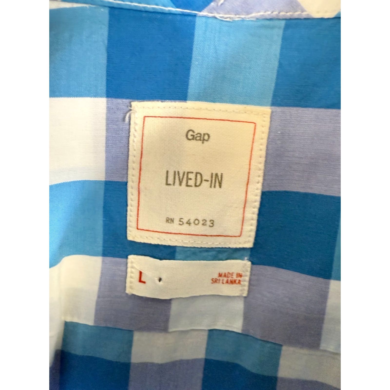 Gap **Gap Men's L Blue Check Button-Down Shirt Preppy Long Sleeve** User: Gap Men's L Blue Check Button-Down Shirt Preppy Long Sleeve Size US L / EU 52-54 / 3 - 5 Thumbnail