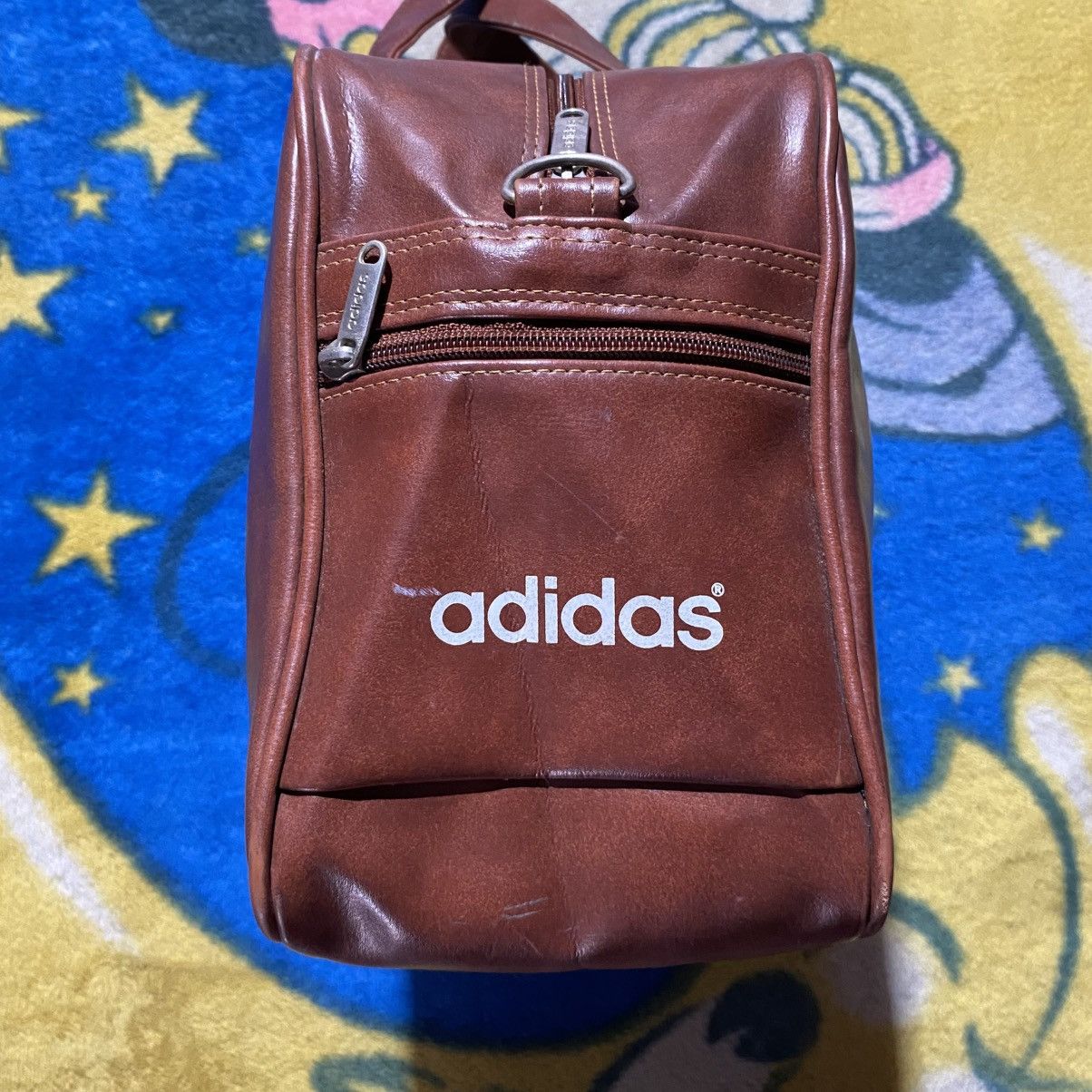 Adidas Vintage Adidas Leather Gym Bag Size ONE SIZE - 5 Thumbnail
