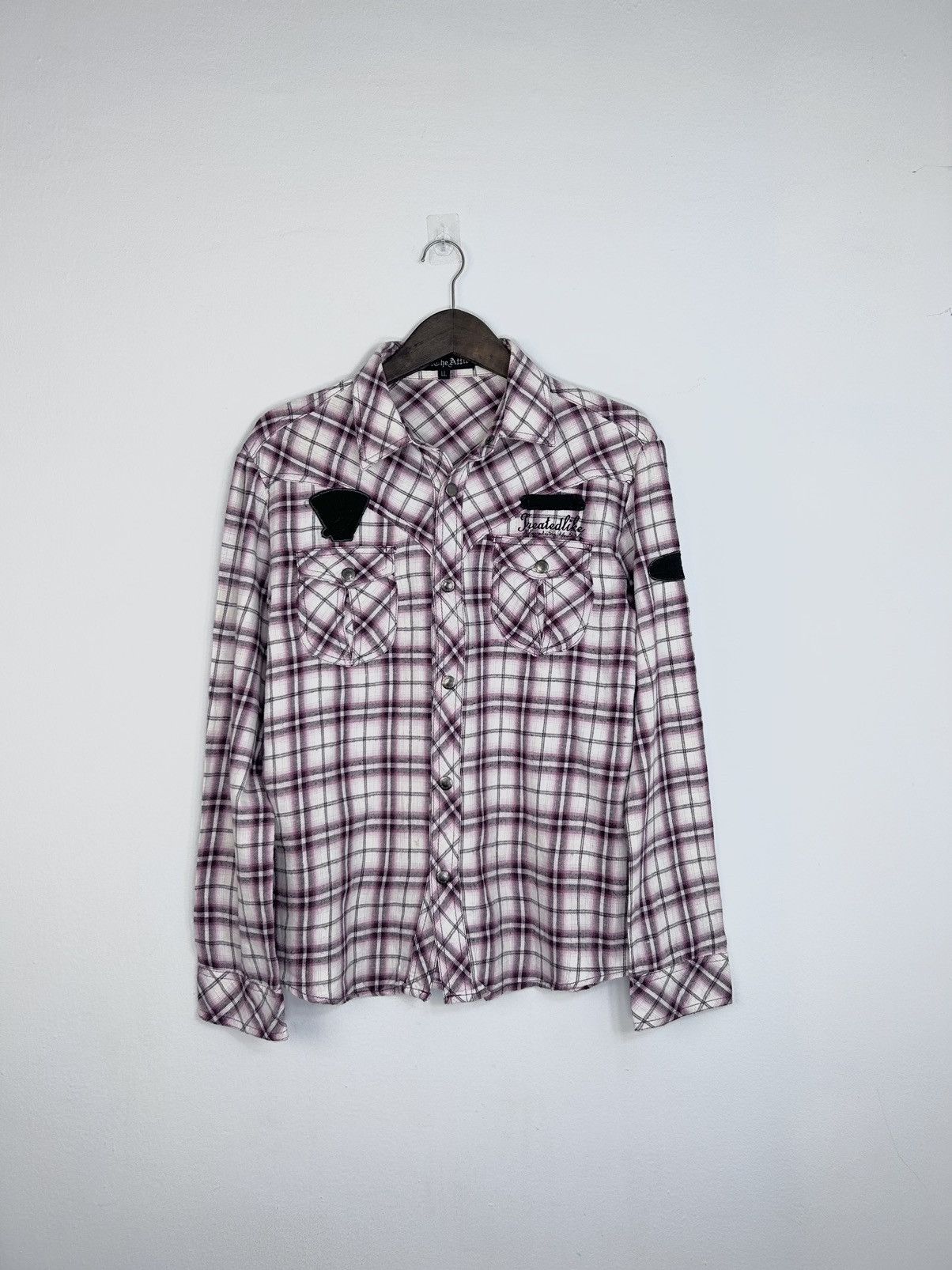 In The Attic Vintage Rare In The Attic Plaid Button Up Shirt Size US L / EU 52-54 / 3 - 1 Thumbnail
