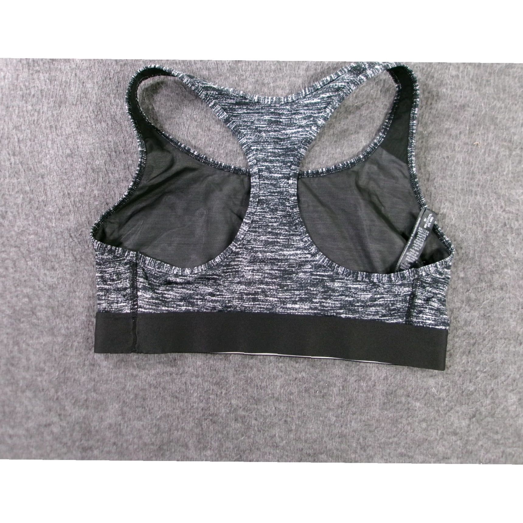 Victoria's Secret Victoria's Secret Sports Bra Womens Medium Gray Marled Victoria Sport Athleisure Active Yoga Racerback Wireless Full Coverage Size ONE SIZE - 6 Thumbnail