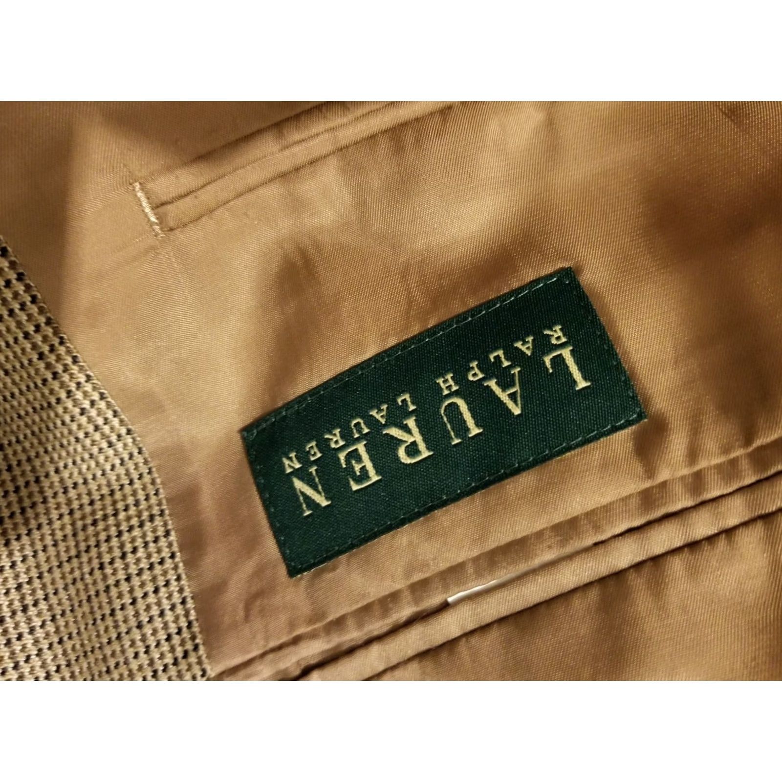 Polo Ralph Lauren Mens Polo Ralph Lauren Silk Sports Jacket Blazer 44R Khaki Size US XXL / EU 58 / 5 - 6 Thumbnail