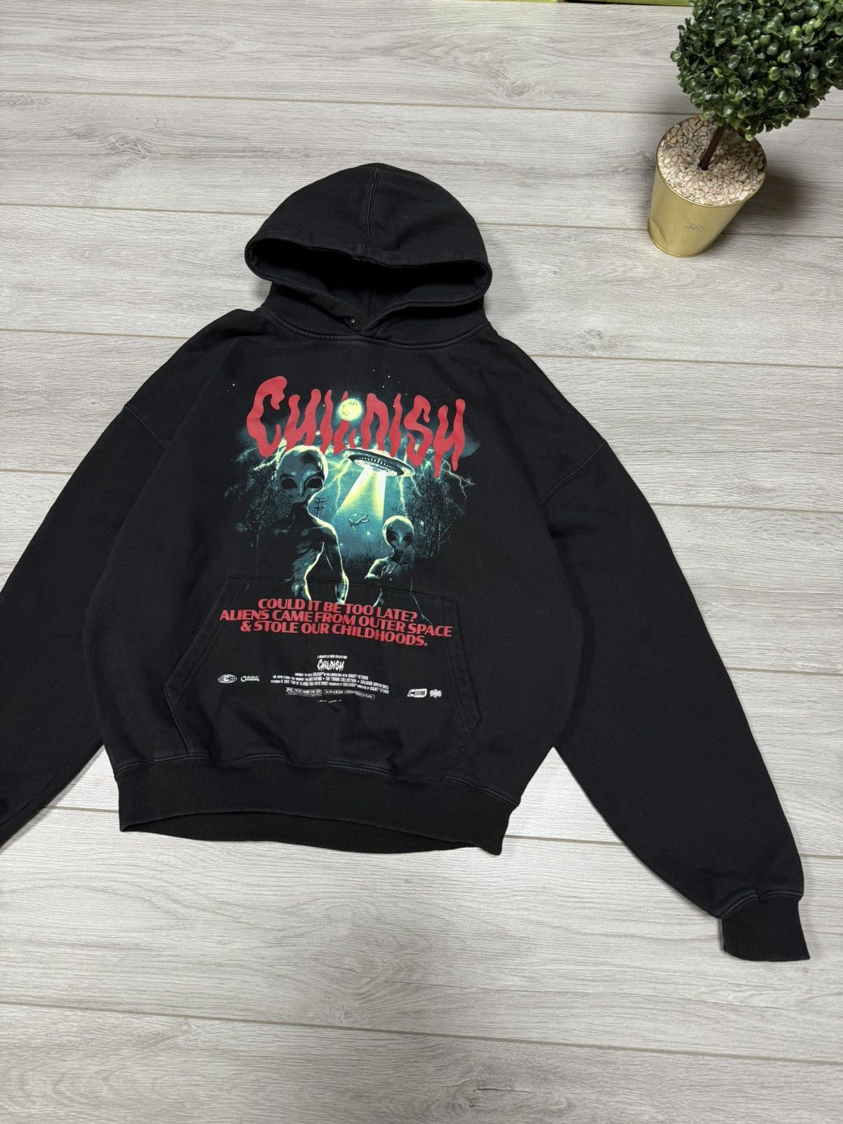 Vintage Childish alien vintage oversize hoodie could it be too late? Size US S / EU 44-46 / 1 - 2 Thumbnail