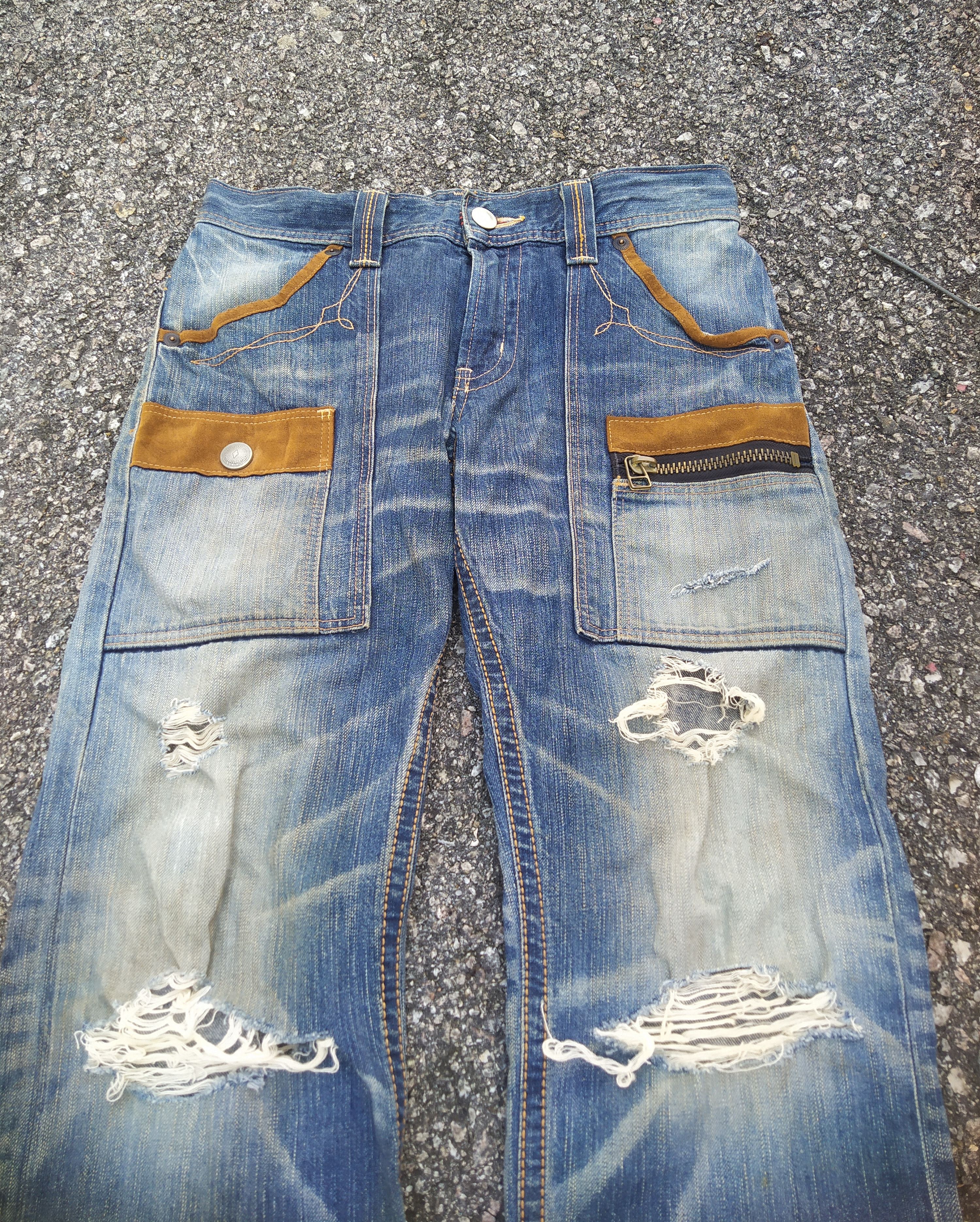 Edwin EDWIN XV "Exclusive Vintage" Distressed Wester Jeans Size US 31 - 4 Thumbnail
