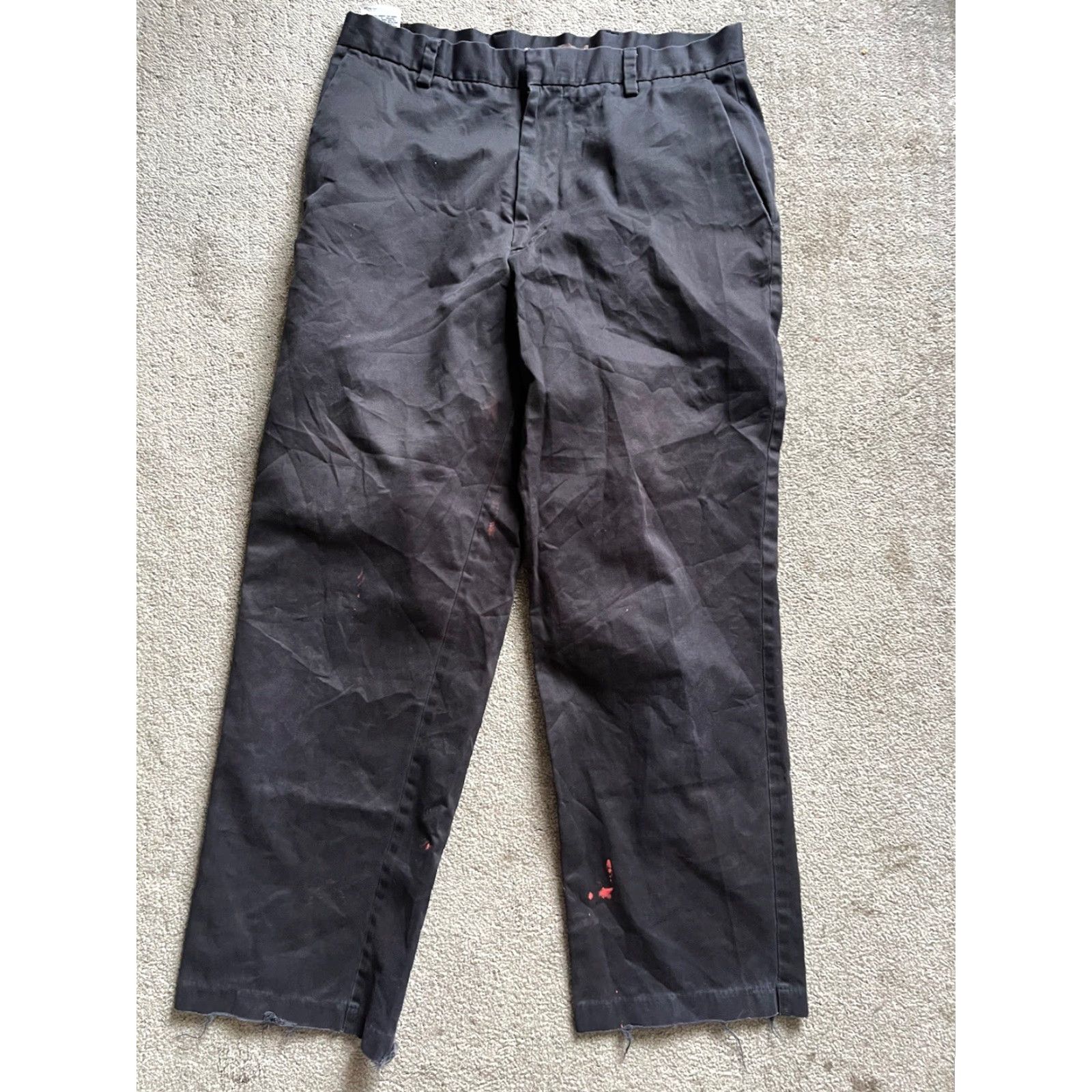 Dockers Dockers Pants Flat Front Straight Fit Mens Black 34x30 Regular腰? (note: must avoid adding new words) Size US 34 / EU 50 - 2 Thumbnail