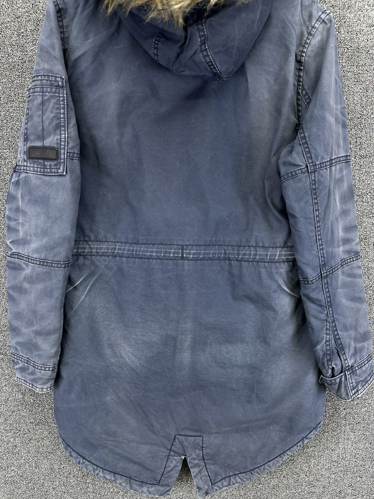 Superdry Vintage Superdry Fur Hoodie Trashed Punk Jacket Size S / US 4 / IT 40 - 10 Thumbnail