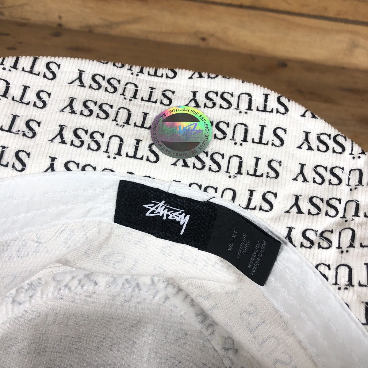 Stussy × Vintage Stussy Eva Printed Corduroy Bucket Size ONE SIZE - 2 Thumbnail