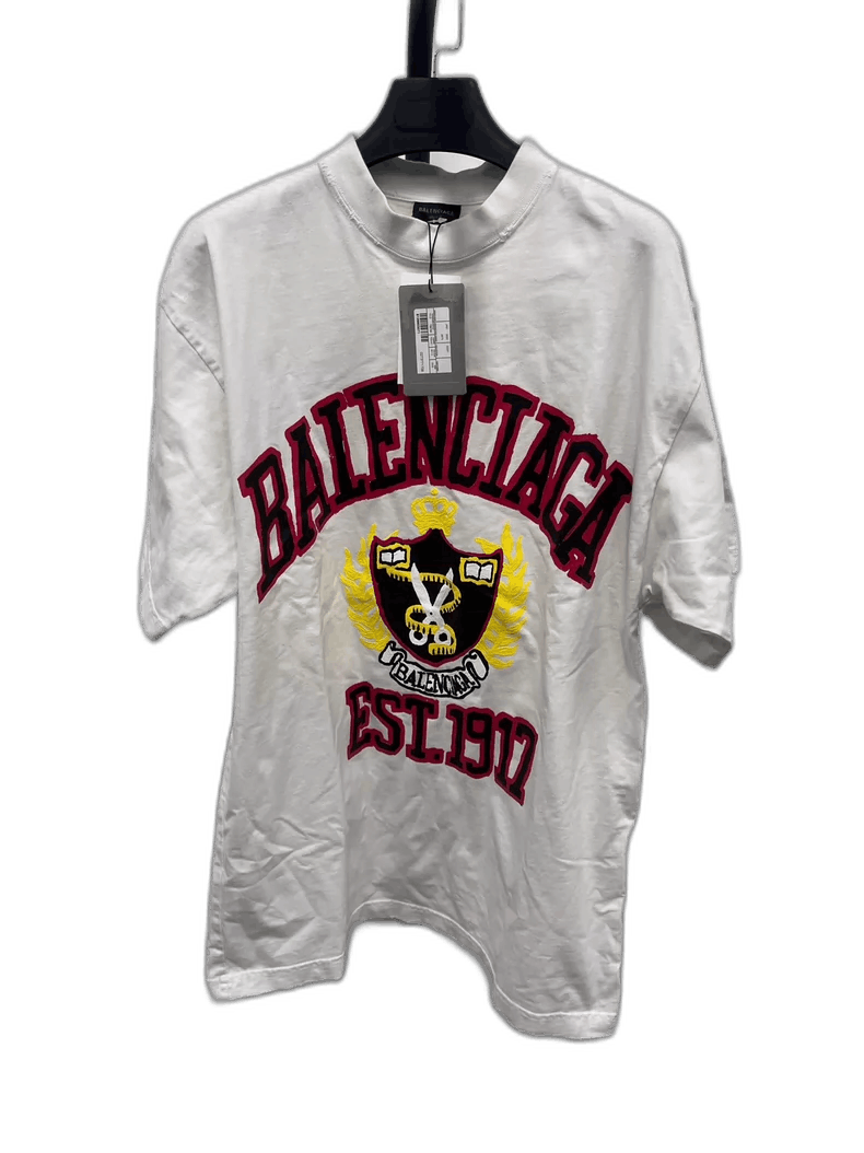 Balenciaga Balenciaga Short Sleeve T-Shirt with Logo-yf Size US XXS / EU 40 - 1 Thumbnail