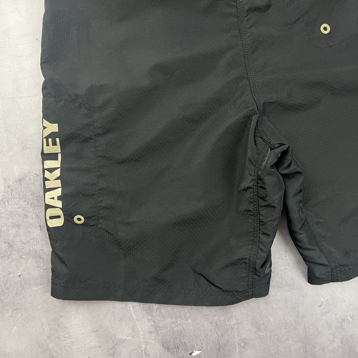 Vintage Rare! Oakley Vintage Nylon Big Logo Cargo Shorts 90s Size US 33 - 4 Thumbnail