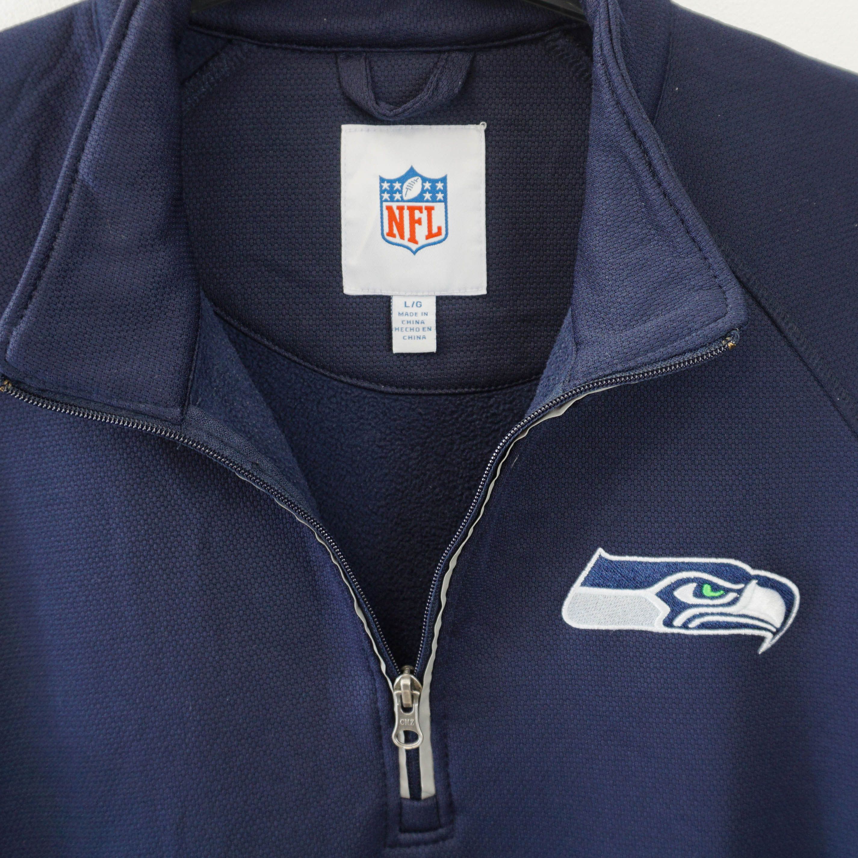 NFL NFL Seattle Seahawks 1/3 Zip Jacket Sweatshirt Pullover Size US L / EU 52-54 / 3 - 2 Thumbnail