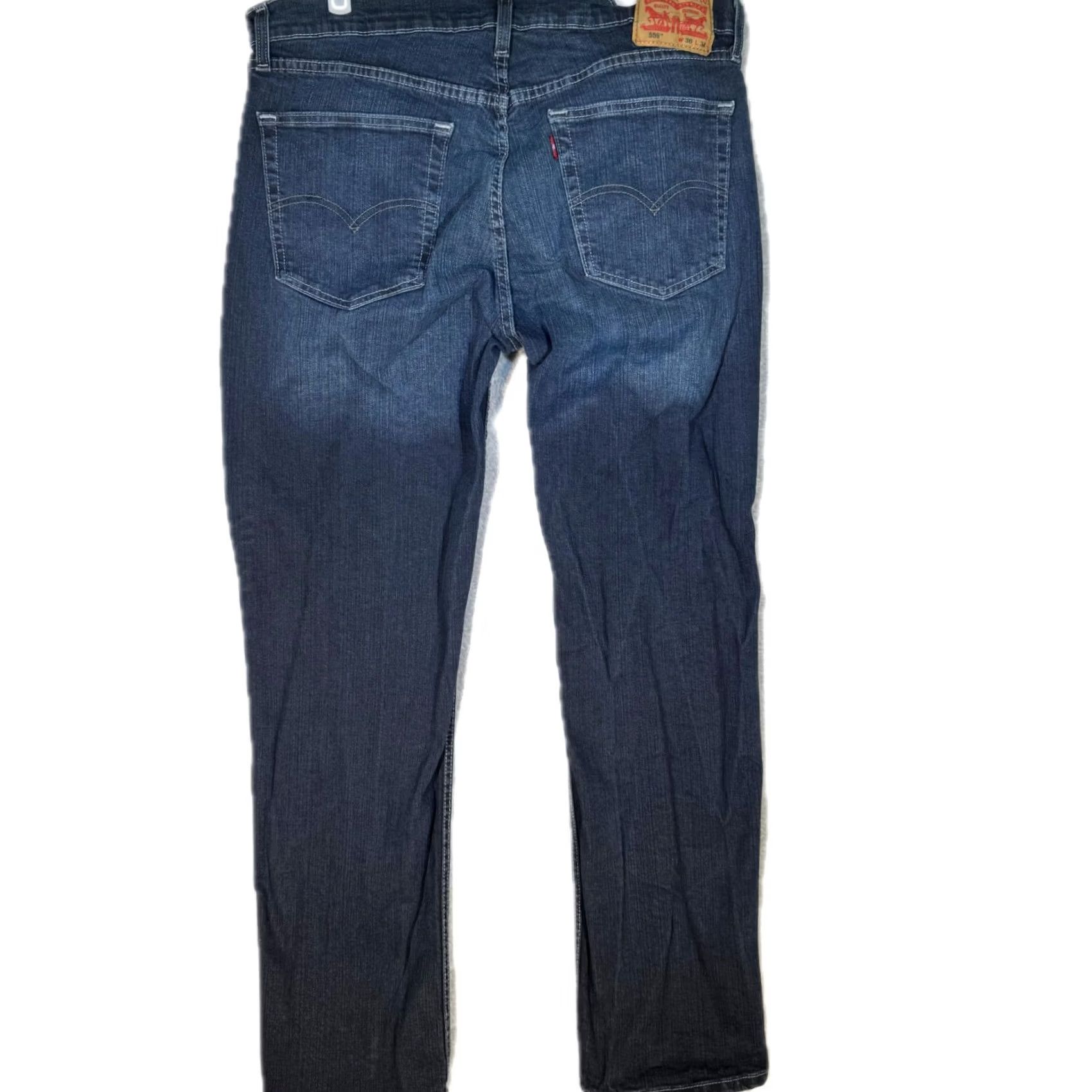Levi's Levi’s 559 Jeans Men’s 36 x 34 Blue Denim Relaxed Fit High-Rise Straight Leg (Zipper Fly) Size US 36 / EU 52 - 2 Thumbnail