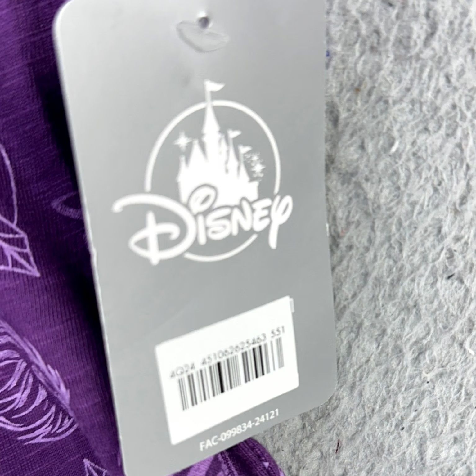 Disney Disney T-Shirt Womens XL Purple Geometric Good To Be Bad Long Sleeve NEW Size XL / US 12-14 / IT 48-50 - 2 Thumbnail