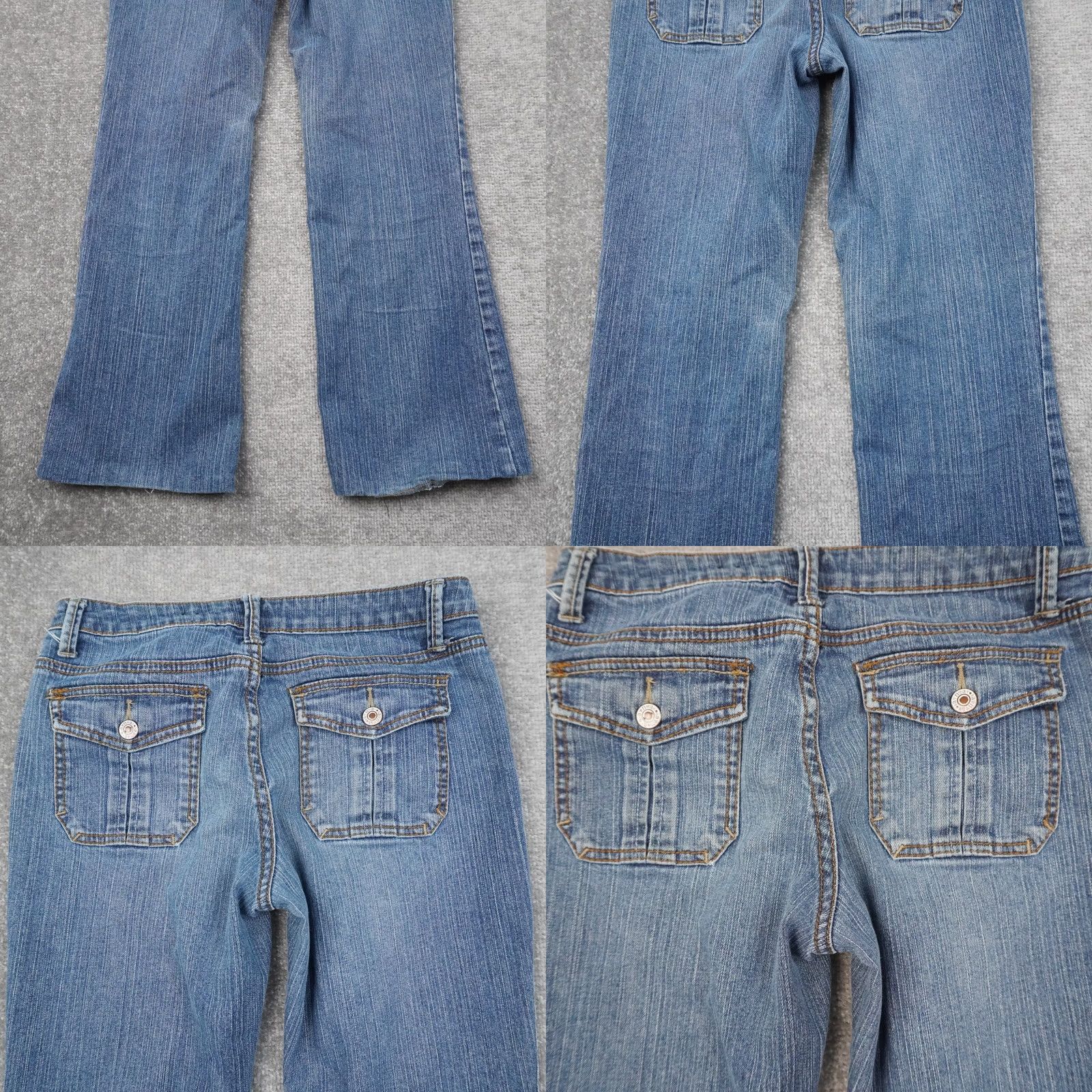 Denime a.n.a Jeans Bootcut Y2K Low Rise 30x30 Medium Wash Blue Denim 5-Pocket Womens Boys? Size 30" / US 8 / IT 44 - 8 Thumbnail
