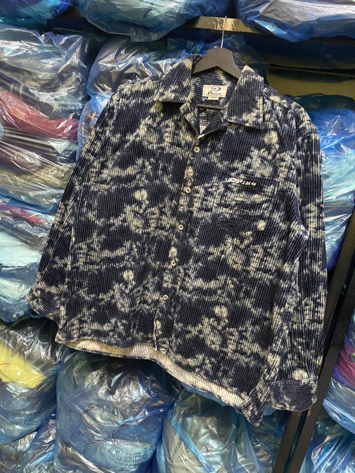 Other VINTAGE PIKO ACID WASH CORDUROY SHIRT Size US L / EU 52-54 / 3 - 2 Thumbnail