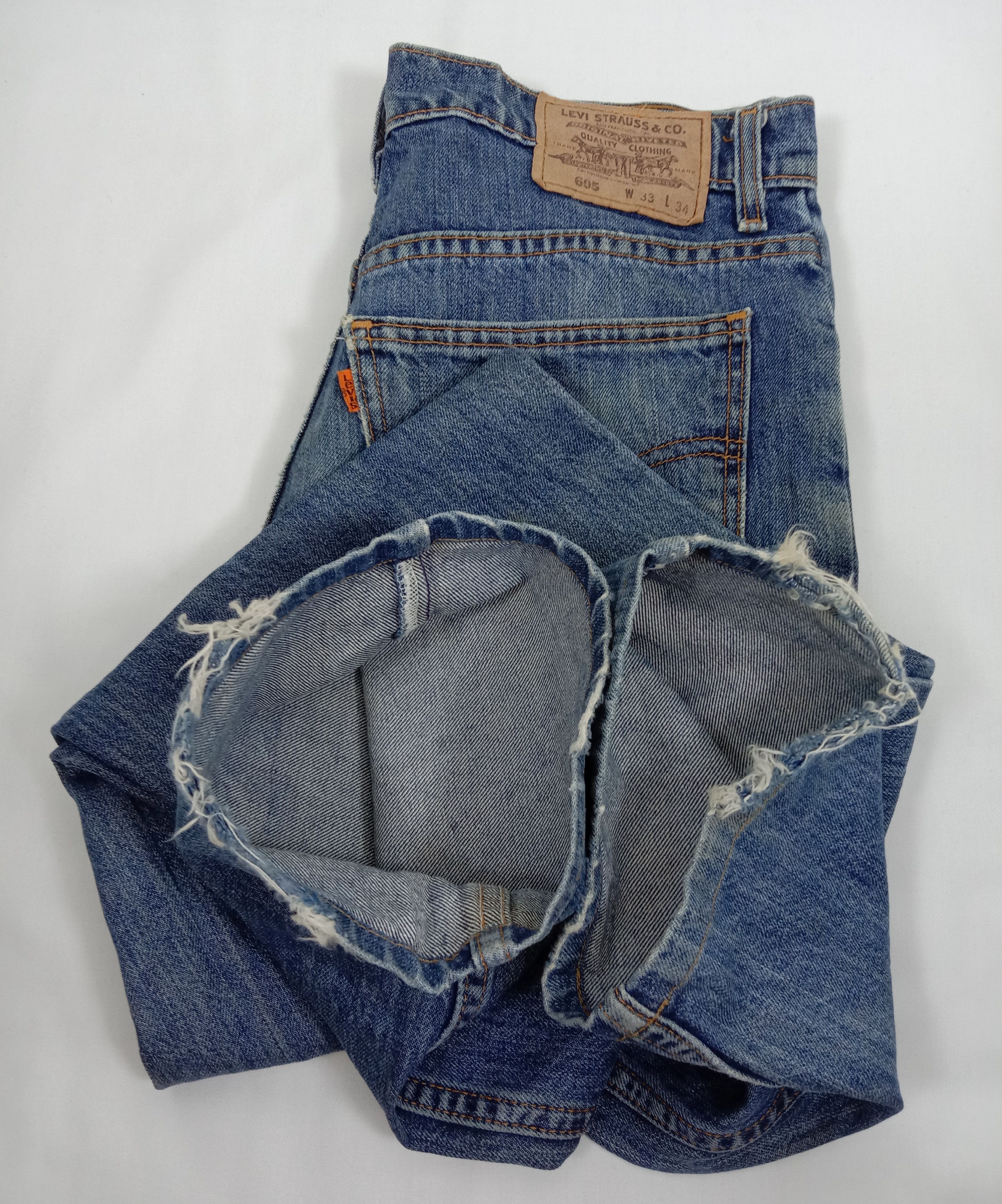 Levi's Vintage 90s Levi's 605 Jeans Orange Tab Earth Tone Denim Size US 33 - 12 Thumbnail